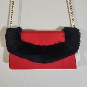 New VINTGE 'BMichael NY' HOLLYWOOD Purse Magnetic Faux Fur *Retired-Includes Tag